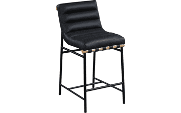 Meridian Furniture 857Black-C Burke Collection Modern Counter Stool