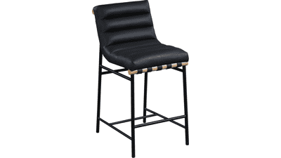 Meridian Furniture 857Black-C Burke Collection Modern Counter Stool