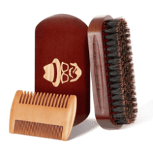 Natural Beard Brush with Boar Bristle