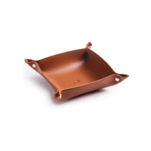 SANQIANWAN PU Leather Jewelry Valet Tray