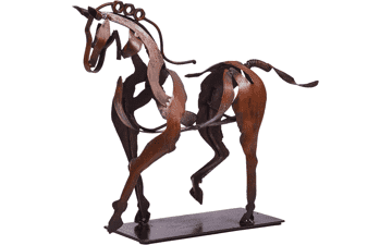 SunBlogs Art Handmade Horse Statue