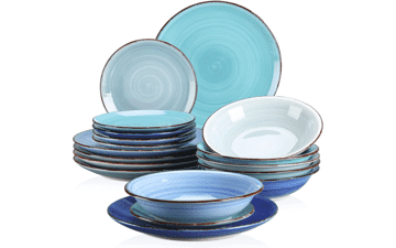 Vancasso Stoneware Dinnerware Set Bonita Blue