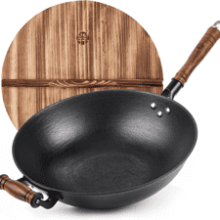 WANGYUANJI Cast Iron Wok Pan