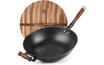 WANGYUANJI Cast Iron Wok Pan