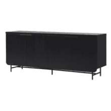 Walker Edison Scandinavian Grooved 4-Door Sideboard