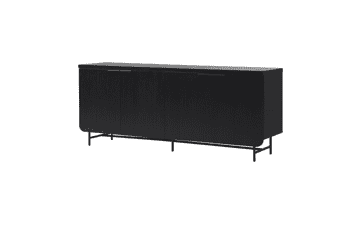 Walker Edison Scandinavian Grooved 4-Door Sideboard