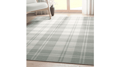 Well Woven Apollo Flatwoven Plaid Rug