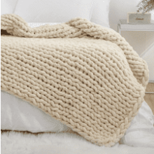 YAAPSU Chunky Knit Blanket