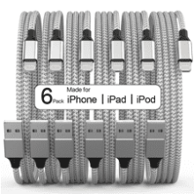 Apple MFi Certified 6-Pack iPhone Chargers