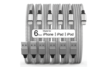 Apple MFi Certified 6-Pack iPhone Chargers