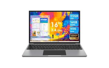 16 Inch Laptop with 16GB RAM