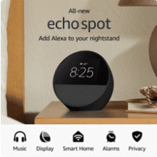 Amazon Echo Spot Smart Alarm Clock