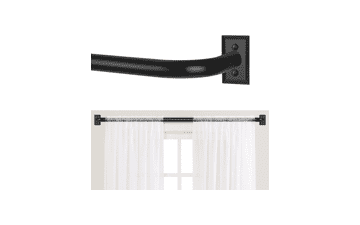 Black Wrap Around Curtain Rods