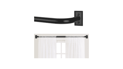 Black Wrap Around Curtain Rods