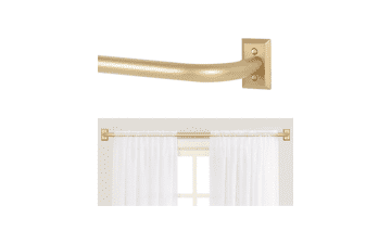 Gold Wrap Around Curtain Rods