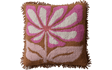 Pink Cotton Punch Hook Pillow