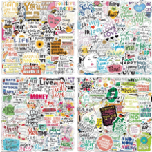 300 Inspirational Stickers: Motivational Decals for All