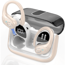 75H Wireless Sport Earbuds: Bluetooth 5.3, Noise Cancelling, IPX7 Waterproof