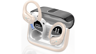 75H Wireless Sport Earbuds: Bluetooth 5.3, Noise Cancelling, IPX7 Waterproof