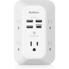 Addtam 5 Outlet Surge Protector with USB-C