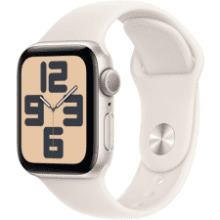 Apple Watch SE 2nd Gen: Starlight Aluminium, 40mm GPS Smartwatch