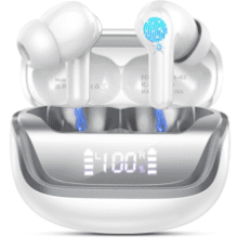 Bass Stereo Wireless Earbuds with 4 ENC Mic, 45H Playtime, IP7 Waterproof