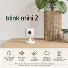 Blink Mini 2: HD Smart Security Camera with Color Night Vision