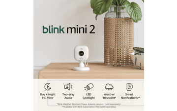 Blink Mini 2: HD Smart Security Camera with Color Night Vision