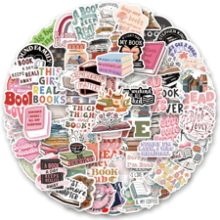 Bookish Stickers Pack - 102 Waterproof Decals for Book Lovers