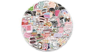 Bookish Stickers Pack - 102 Waterproof Decals for Book Lovers