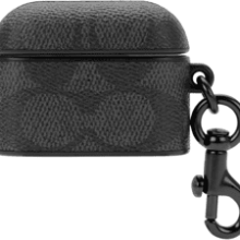 Coach Signature AirPods Pro Case - Charcoal