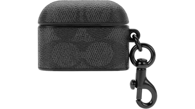 Coach Signature AirPods Pro Case - Charcoal