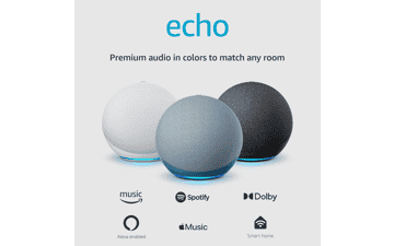 Echo Smart Speaker with Premium Sound - Twilight Blue