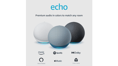 Echo Smart Speaker with Premium Sound - Twilight Blue