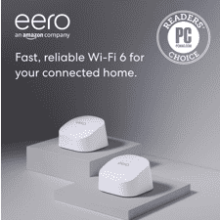 Eero 6 Mesh WiFi System: Fast, Reliable Whole Home Coverage