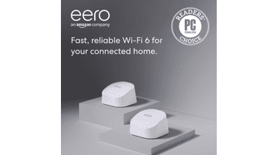 Eero 6 Mesh WiFi System: Fast, Reliable Whole Home Coverage