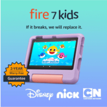 Fire 7 Kids Tablet: 7-inch, 16 GB, Purple