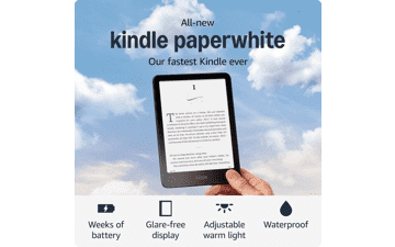 Kindle Paperwhite: 7" Glare-Free Display, 16GB, Long Battery - Black