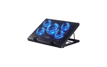 Kootek Laptop Cooling Pad: 5 Quiet Fans, 12-17" Gaming Cooler