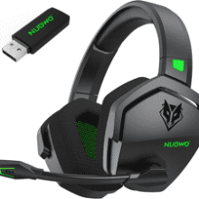 NUBWO G06 Dual Wireless Gaming Headset: 100H Battery, 50mm Drivers