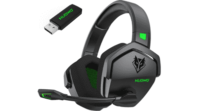 NUBWO G06 Dual Wireless Gaming Headset: 100H Battery, 50mm Drivers