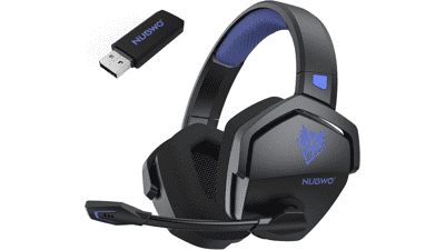 NUBWO G06 Dual Wireless Gaming Headset: Low Latency, 100H Playtime