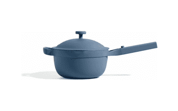 Our Place Mini Perfect Pot: 2.5Qt Nonstick Ceramic Pan, Blue Salt