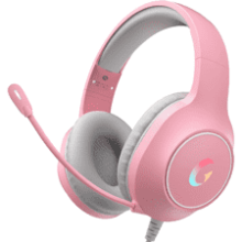 Pink RGB Gaming Headset for PS5, PS4, PC, Xbox