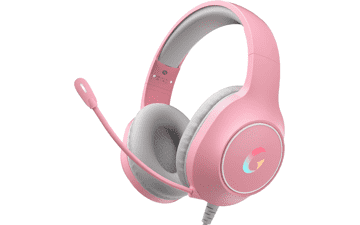 Pink RGB Gaming Headset for PS5, PS4, PC, Xbox