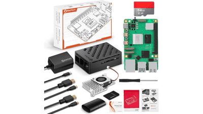 Raspberry Pi 5 8GB Kit: 64GB Edition with Active Cooler