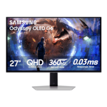 Samsung 27" Odyssey OLED G6 Gaming Monitor: 360Hz, 0.03ms, FreeSync Premium Pro