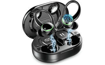 Sports Wireless Earbuds, 50H Playback, Noise Cancelling, Waterproof