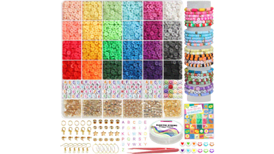 Clay Beads Bracelet Making Kit - 6000+ PCS for DIY Jewelry